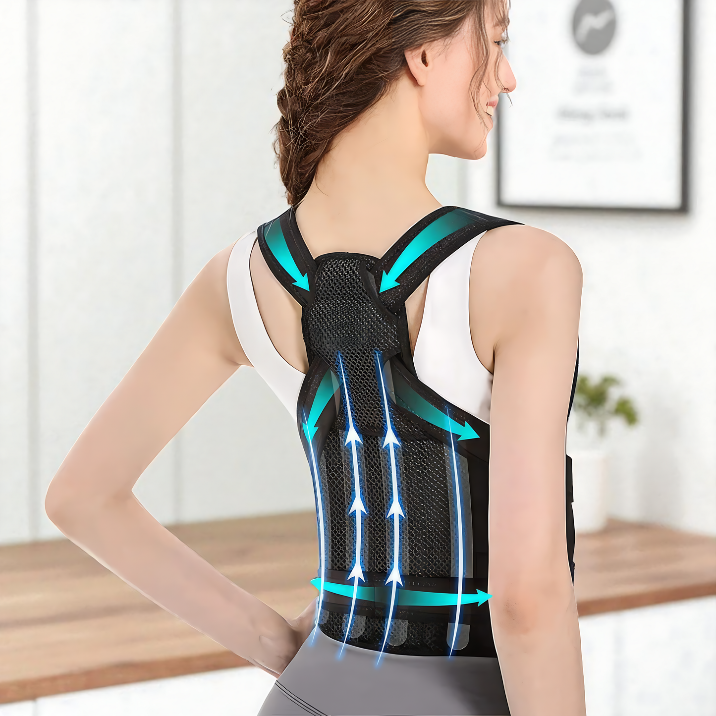 Unisex Back Brace Posture Corrector with Support Belt